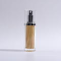 15m-130ml Cylinder Plastic Acrylic Lotion Bottle and Jars with Wood Like Printing